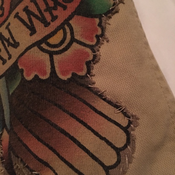 Ladies small bomber jacket tattoo style truth justice AMERICAN way superman - Picture 7 of 11